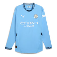 PUMA Manchester City 2024/25 Authentic Home Long Sleeves Jersey 'Blue' 775183-01