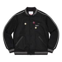 Supreme x Jamie Reid It's All Bollocks Varsity Jacket 'Black' SUP-SS21-686