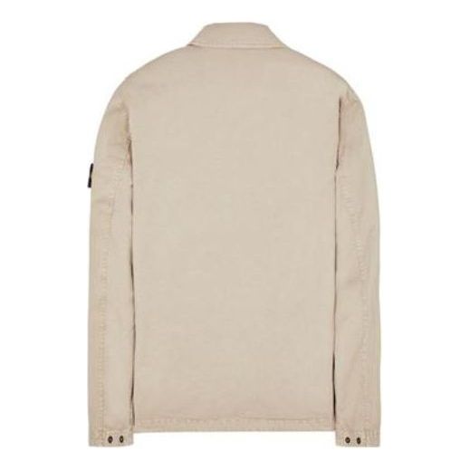 STONE ISLAND Stretch Cotton Over Shirt 'Beige' 781510304-V0192
