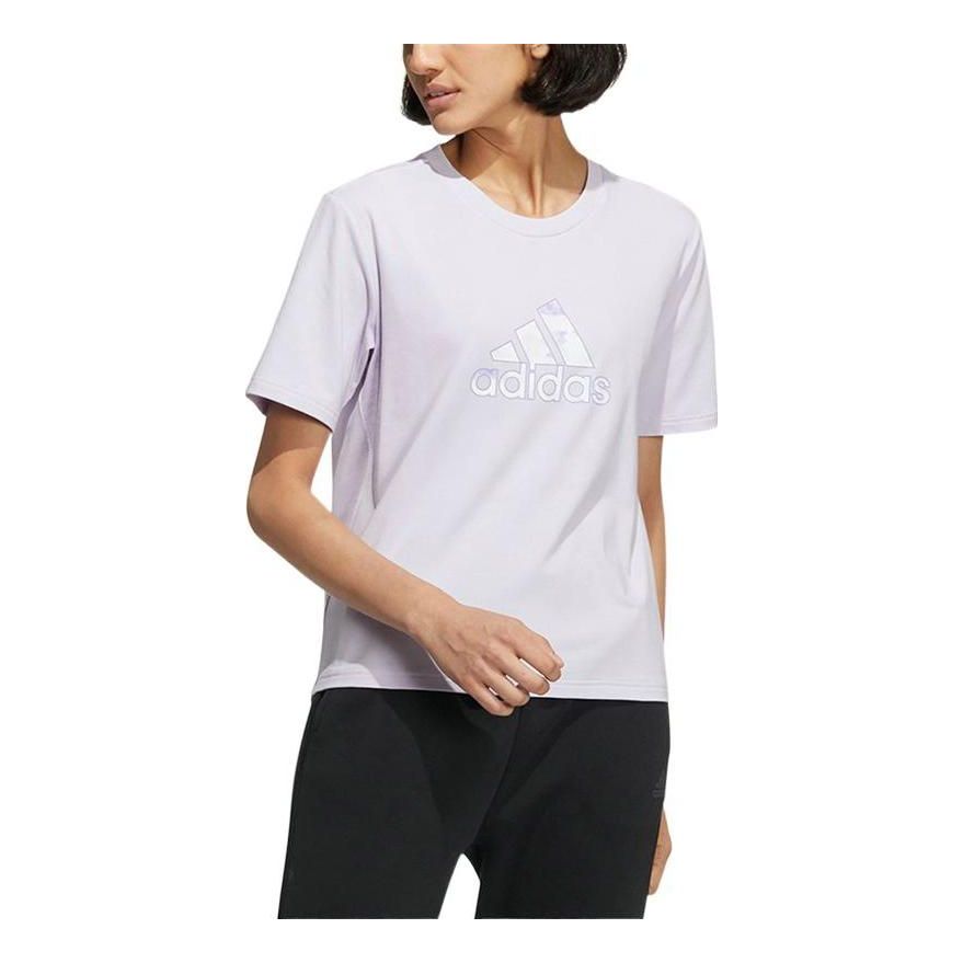 (WMNS) adidas Met Bos T-Shirt 'Purple' HI6848