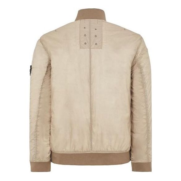 STONE ISLAND Logo Patch Zipped Bomber Jacket 'Dove Grey' 781542125-V0092