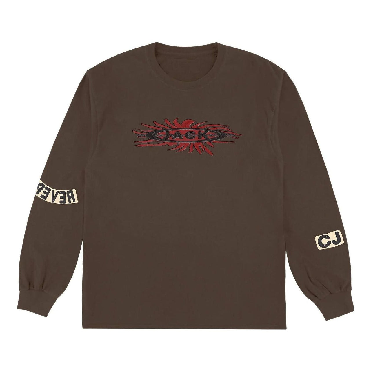Travis Scott Reverse Jack Long Sleeve T-shirt 'Brown' CJFN-SS84