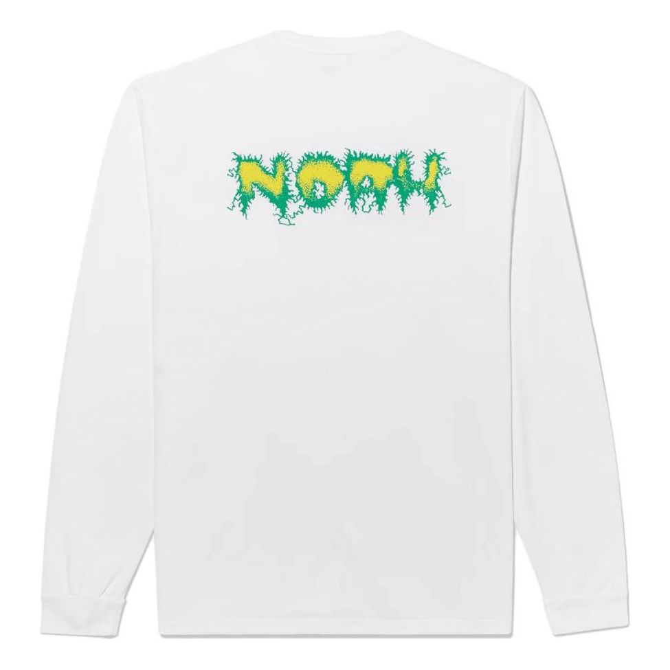NOAH Shock Long Sleeve T-shirt 'White' PTO022SS23WHT