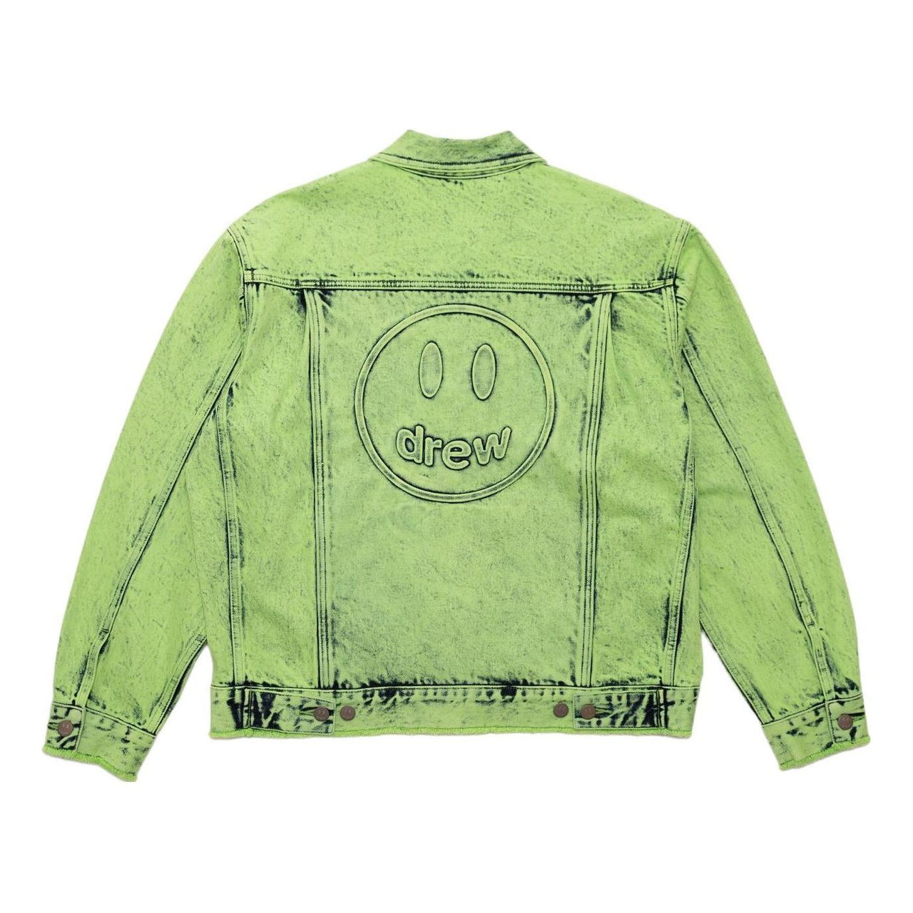 Drew House Oversized Trucker Jacket 'Painted Lime' DR-SS22-300