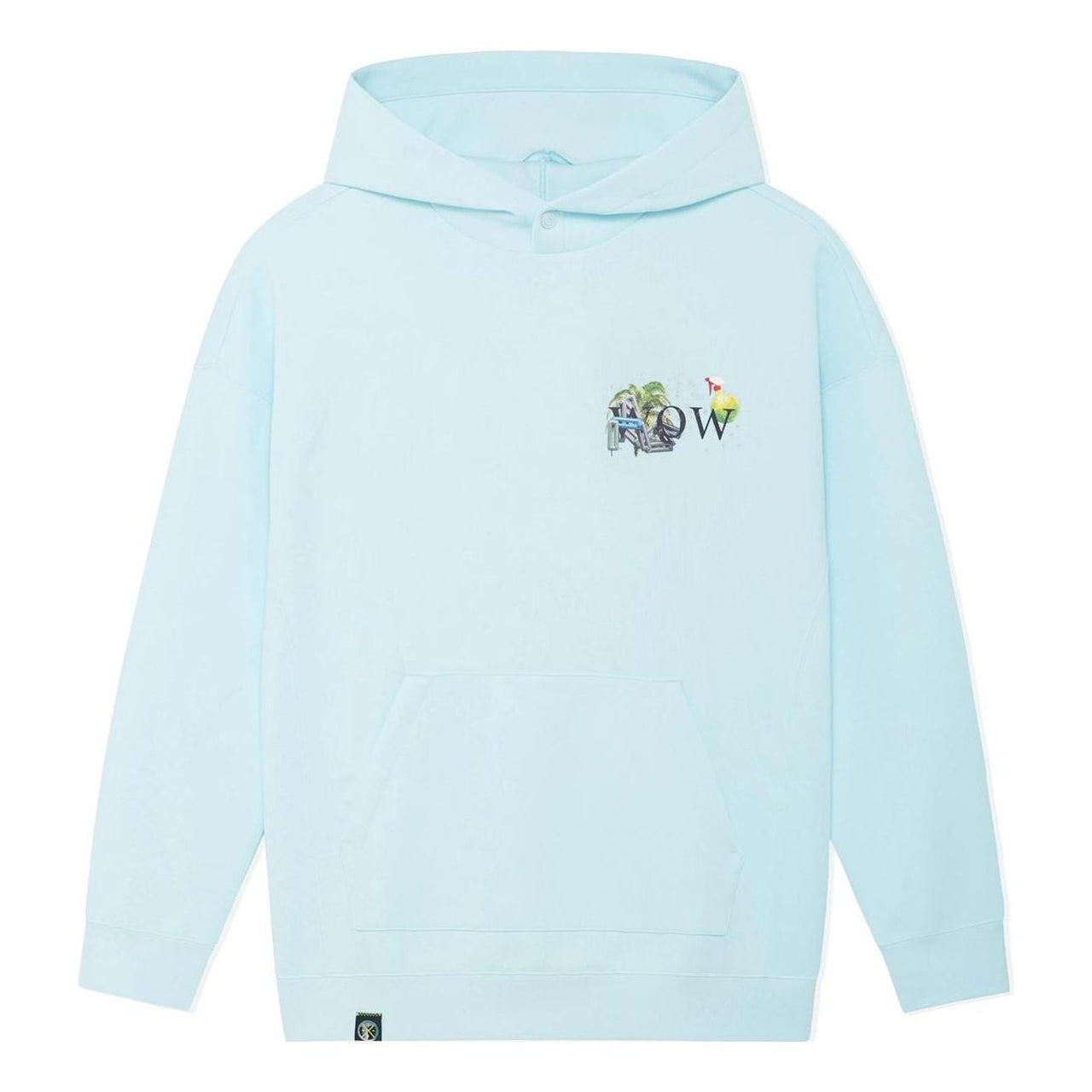 Li-Ning Way Of Wade Art Graphic Hoodie 'Light Blue' AWDSE73-3