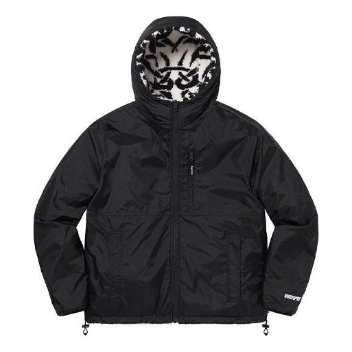 Supreme Celtic Knot Reversible Windstopper Fleece Hooded Jacket 'White Black' SUP-FW21-234