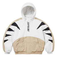 Supreme Wildcat Sideline Puffer Jacket 'White Black Beige' SUP-FW23-231
