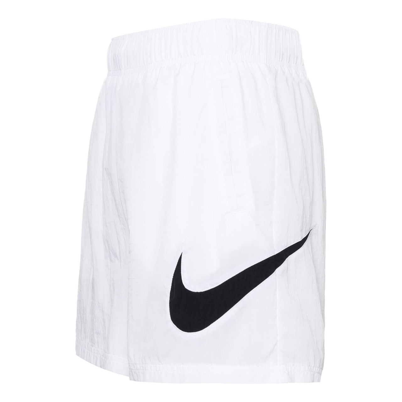 (WMNS) Nike Sportswear Essential High-Rise Woven Shorts 'White Black' DM6740-100