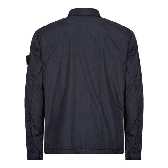 STONE ISLAND Compass Patch Collared Zip Up Jacket 'Navy' 791510723-V0020