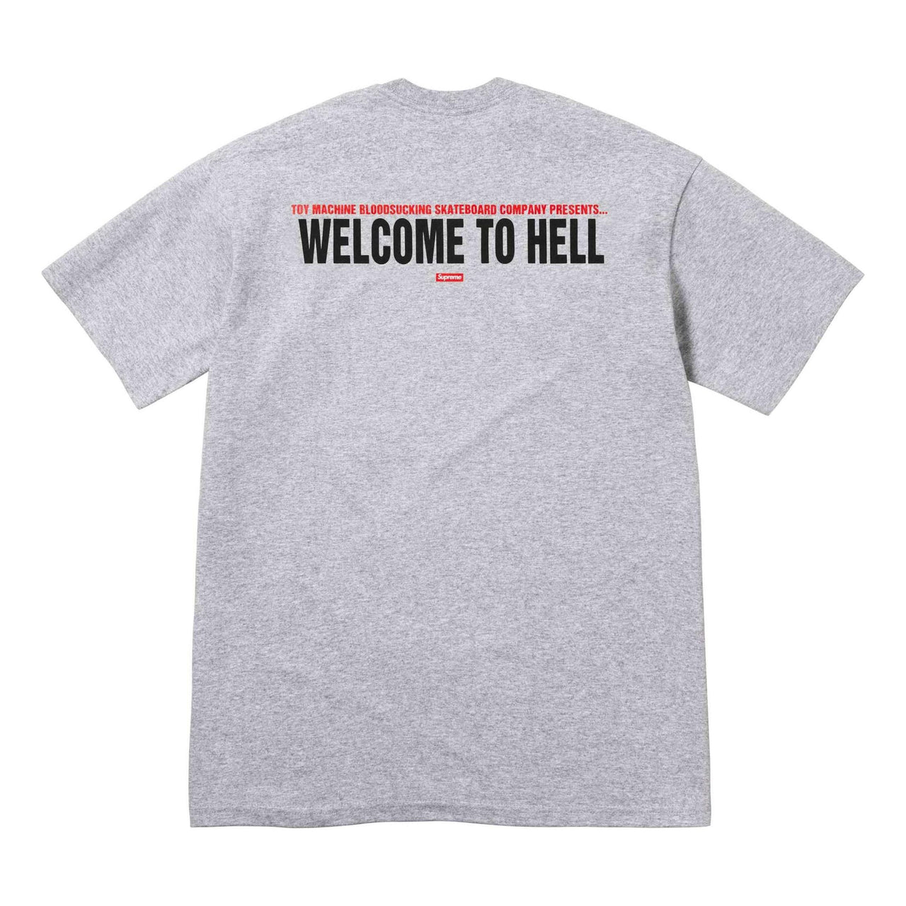 Supreme x Toy Machine Welcome To Hell 'T-Shirt 'Grey' SUP-SS24-071
