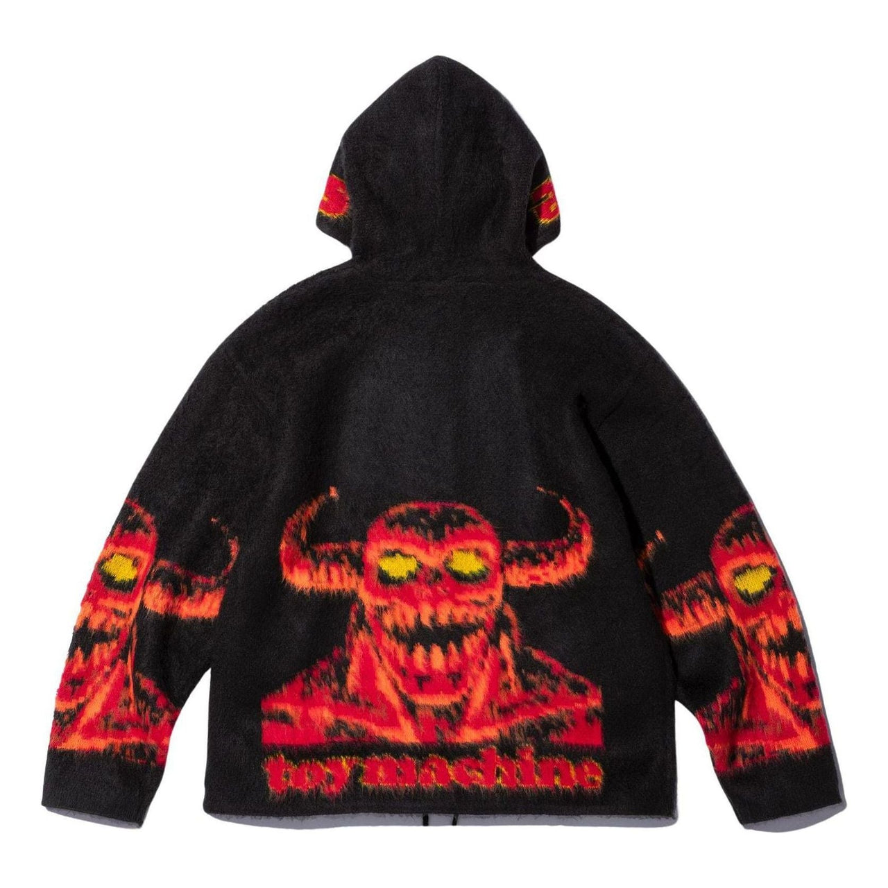 Supreme x Toy Machine Zip Up Hooded Sweater 'Black Red' SUP-SS24-070