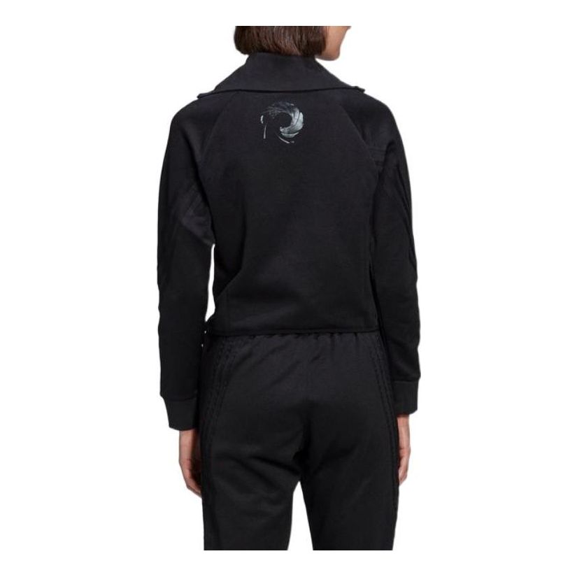 (WMNS) adidas x James Bond Sportswear Track Top Asia Sizing 'Black' GN6817