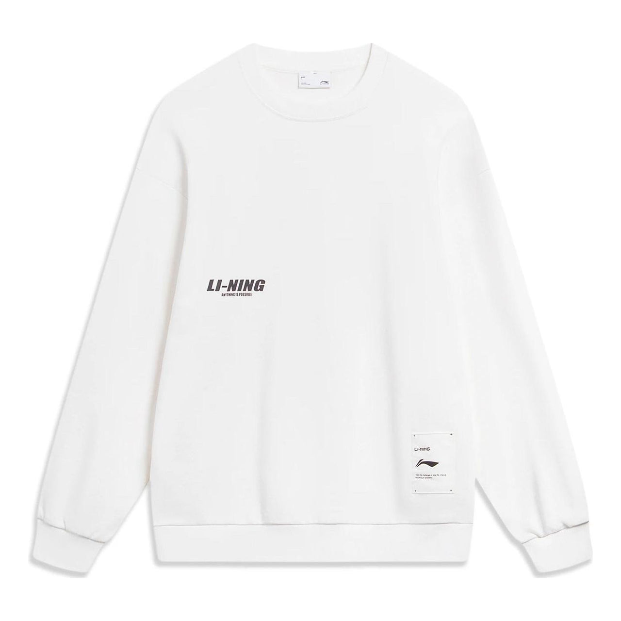 Li-Ning Anything Is Possible Graphic Sweatshirt 'White' AWDT683-1