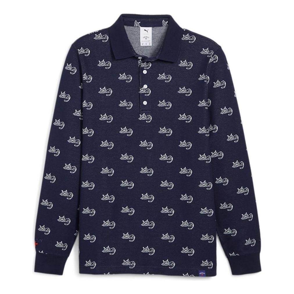 PUMA x Noah Jacquard Polo Shirt 'Navy' 623863-06