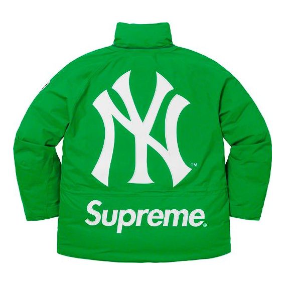 Supreme x New York Yankees GORE-TEX 700-Fill Down Jacket 'Green White' SUP-FW21-384