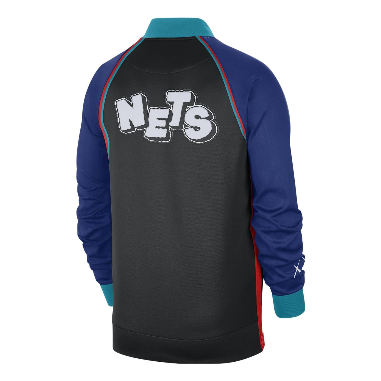 Nike x Kaws x NBA Brooklyn Nets City Edition Jacket 'Black Blue Green' FB3498-010