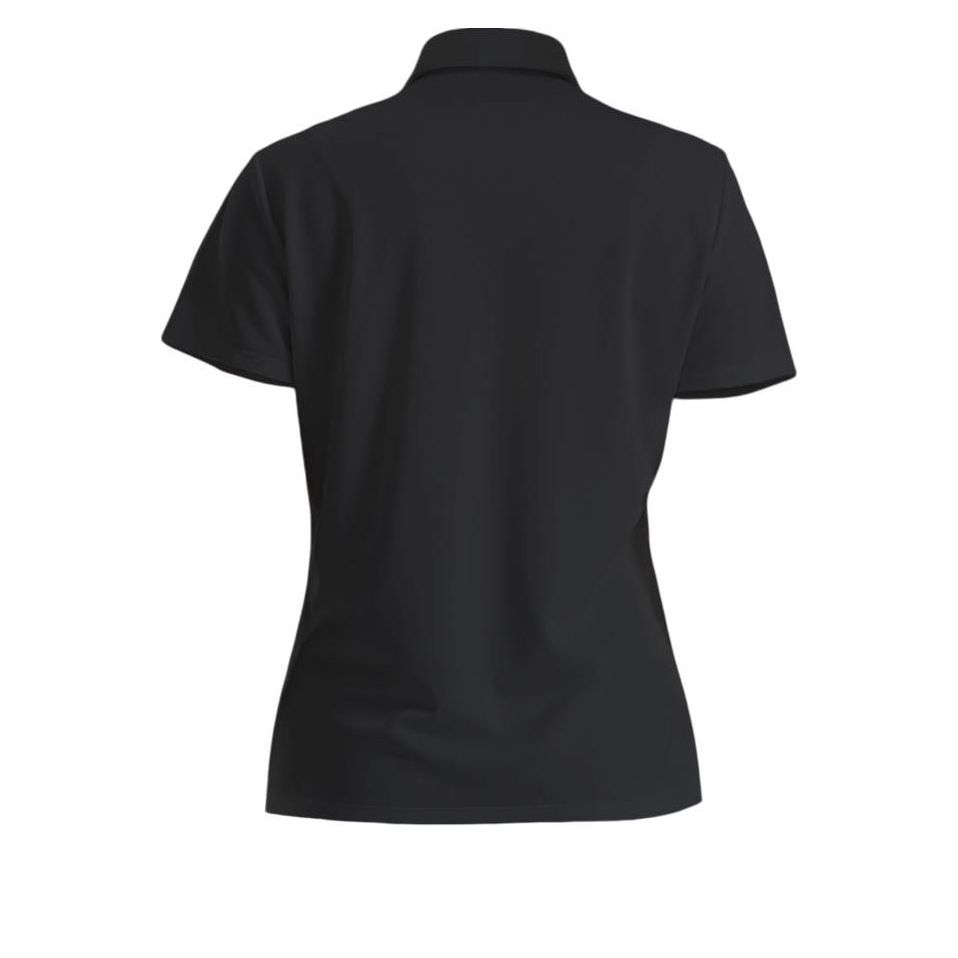 (WMNS) adidas Aeroready Polo Shirt Asia Sizing 'Black White' HR6418