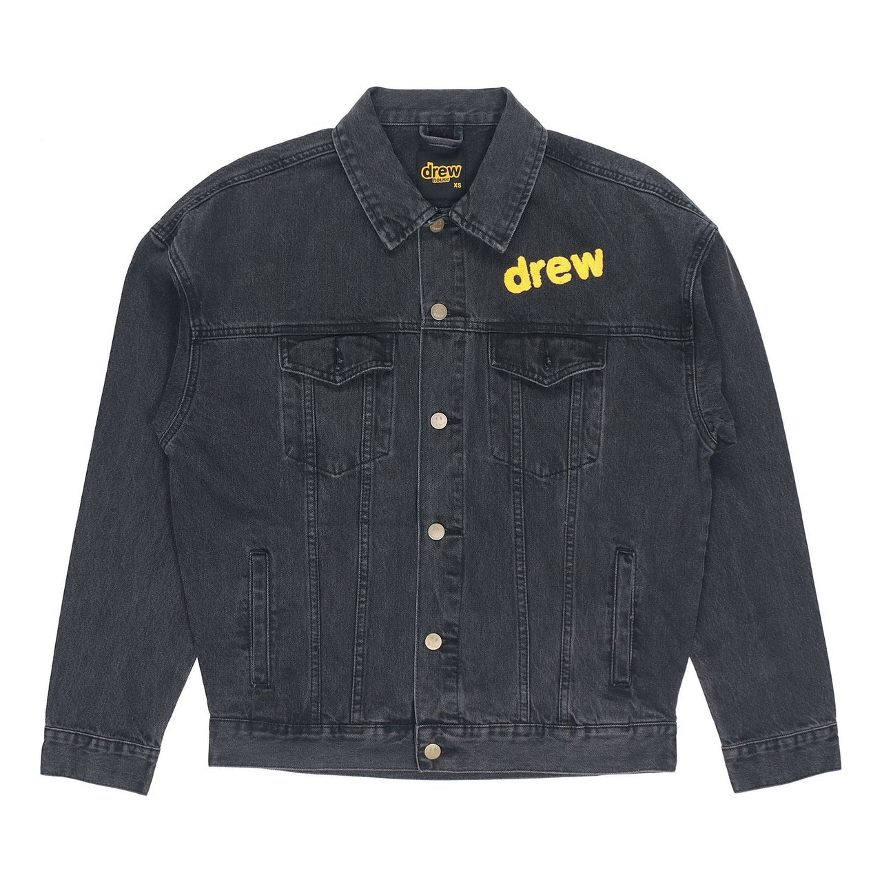 Drew House Chenille Mascot Patch Trucker Jacket 'Black' DR-SS20-016