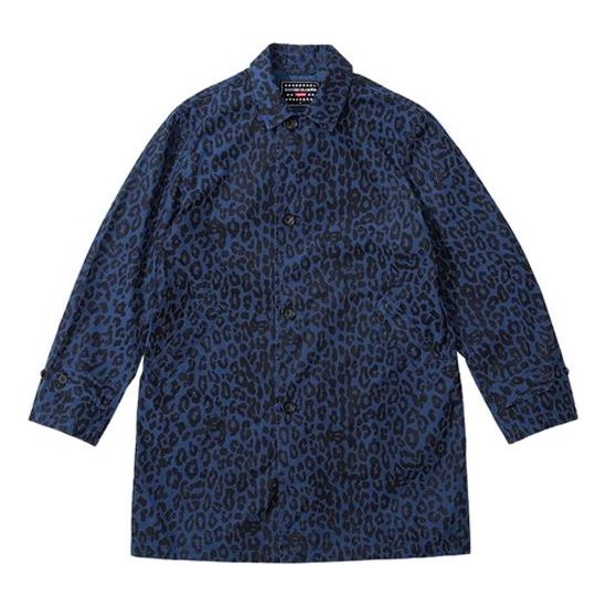 Supreme x HYSTERIC GLAMOUR Leopard Trench 'Navy Black Red' SUP-SS21-545