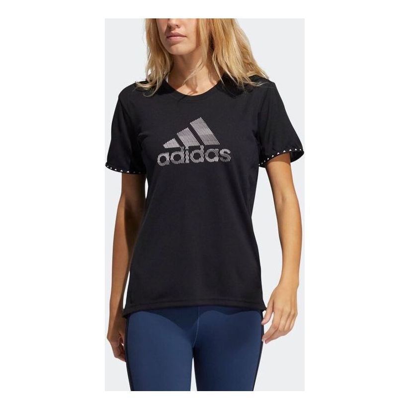 (WMNS) adidas Badge Of Sport Necessi T-Shirt Asia Sizing 'Black' GQ9412
