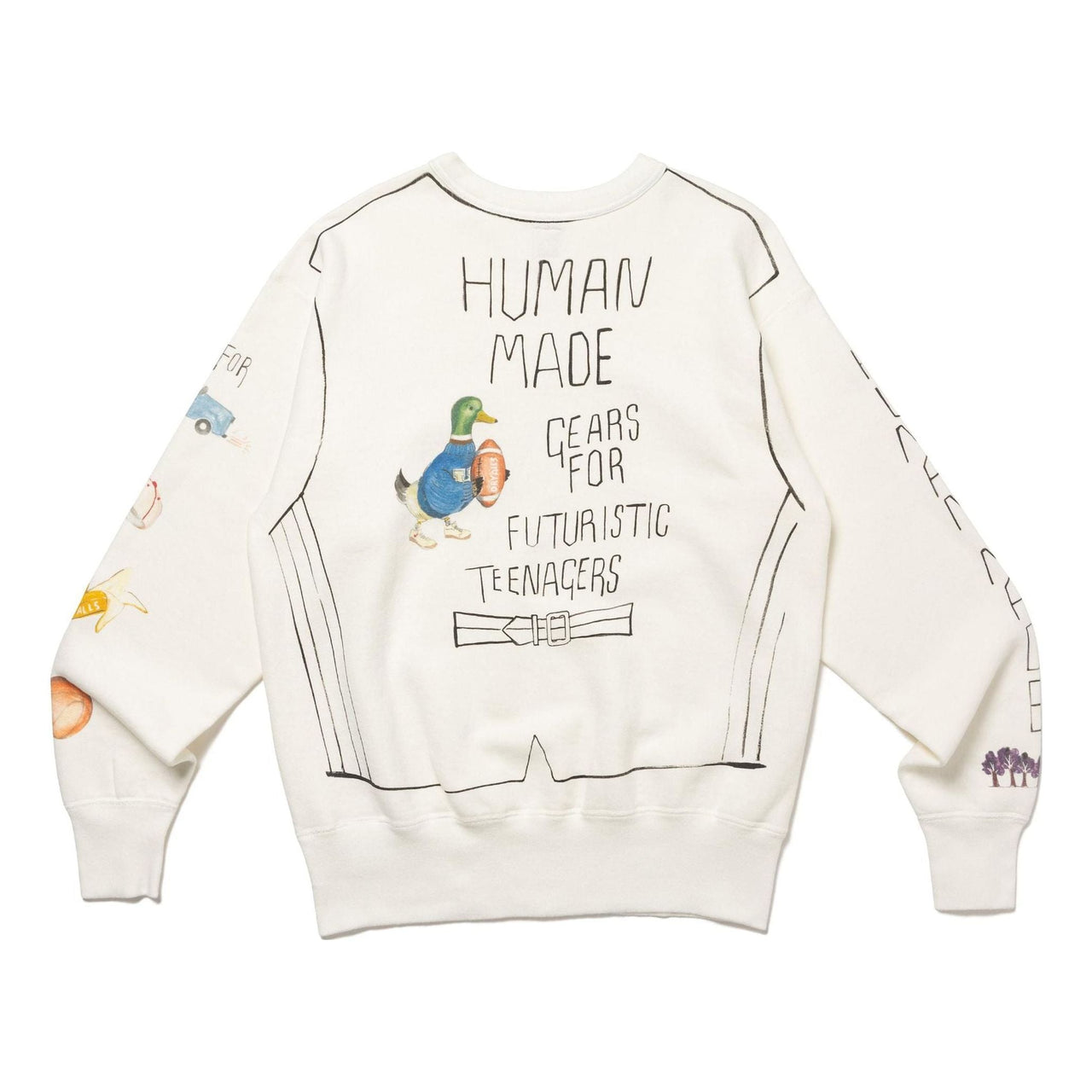 HUMAN MADE Graphic Sweatshirt 'White' HM26CS024