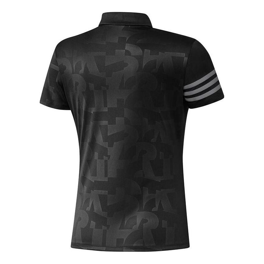 (WMNS) adidas Polo Shirt Asia Sizing 'Black' GM3669