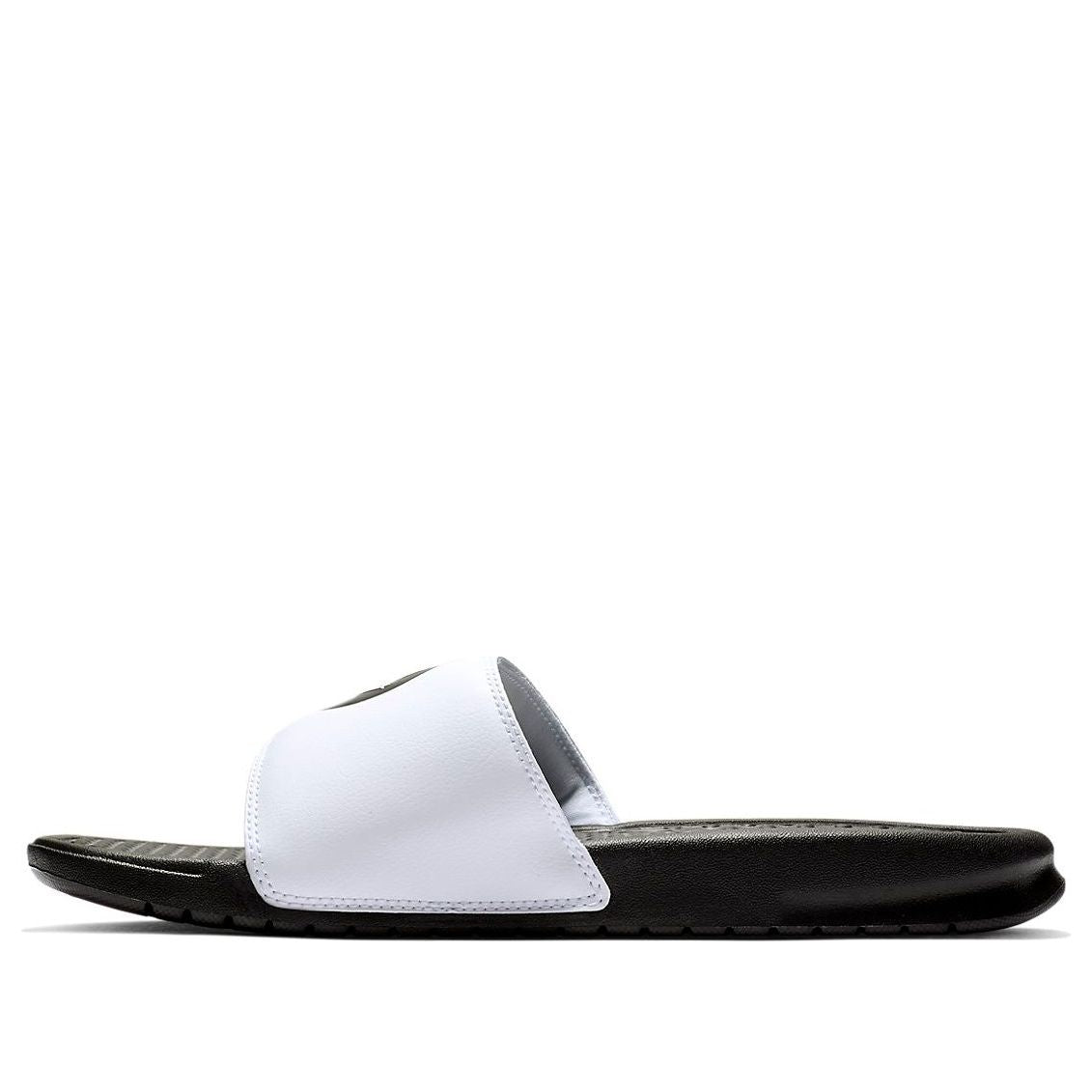 Nike JDI Black White Smiling Face Slippers 'Black White' 631261-018