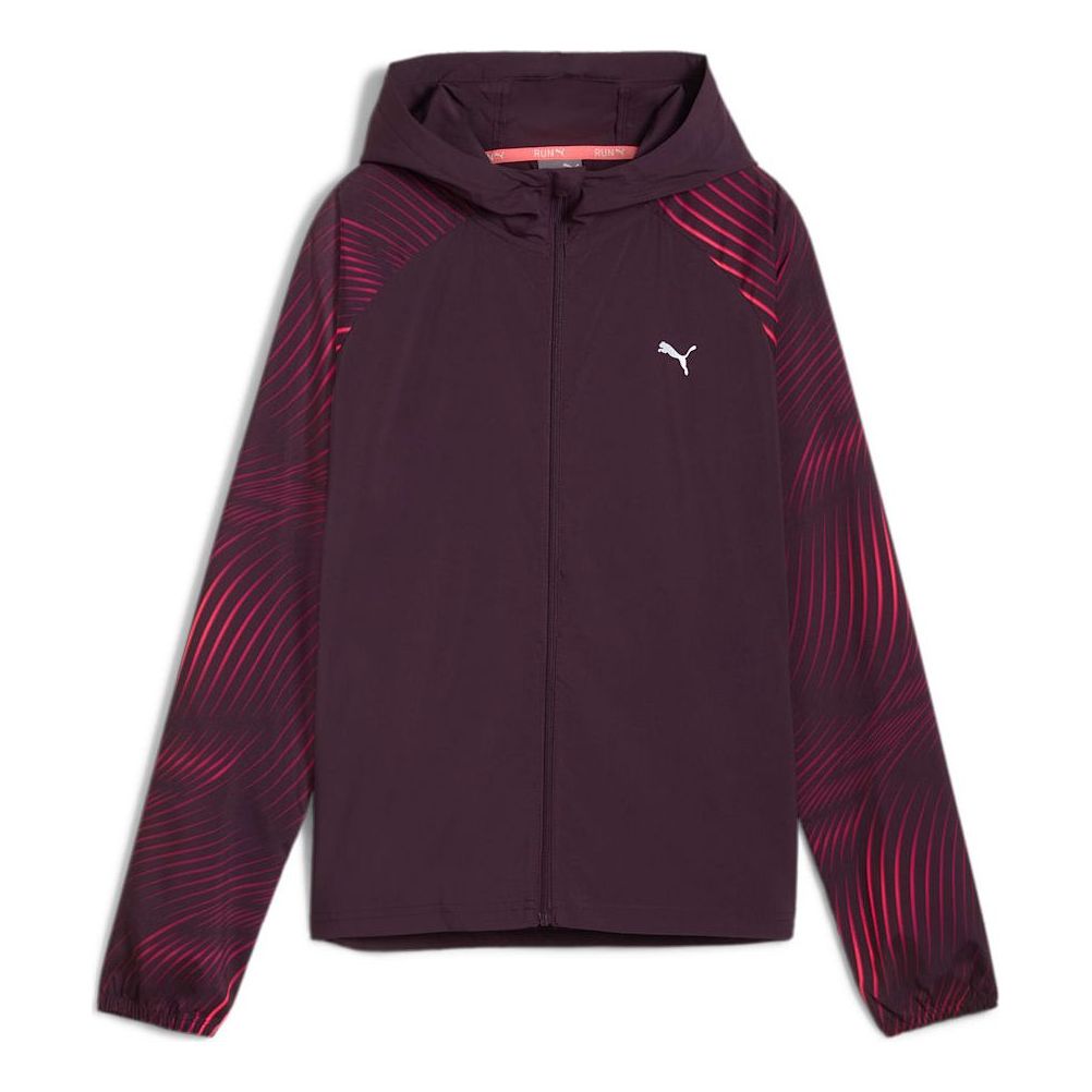 (WMNS) PUMA Favourite Velocity Printed Woven Running Jacket 'Midnight Plum' 524035-44