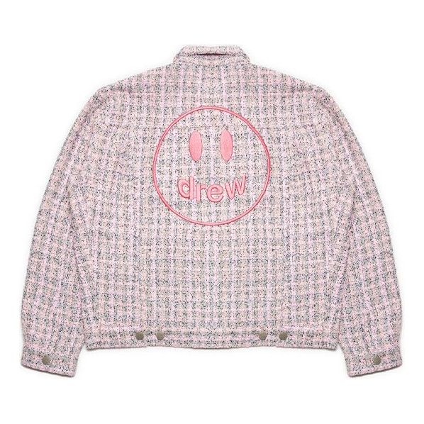 Drew House Boucle Mascot Oversized Trucker Jacket 'Pink' DR-SS22-436