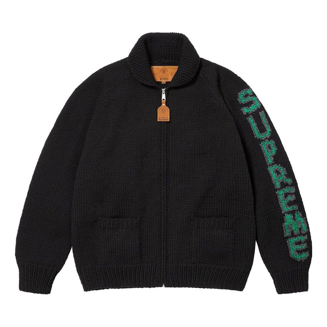 Supreme Camacho Cowichan Sweater 'Black Green' SUP-FW23-248