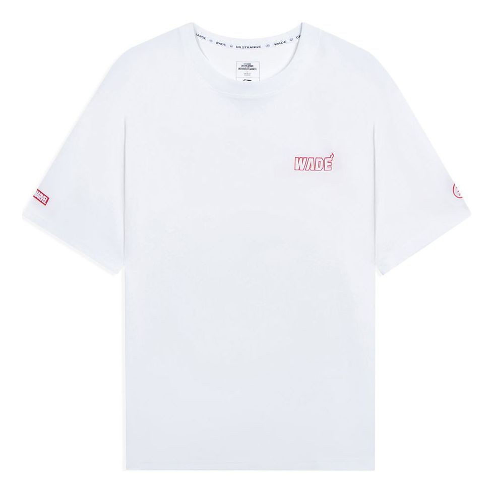 Li-Ning x MARVEL Way Of Wade Graphic T-shirt 'White' AHSS675-2