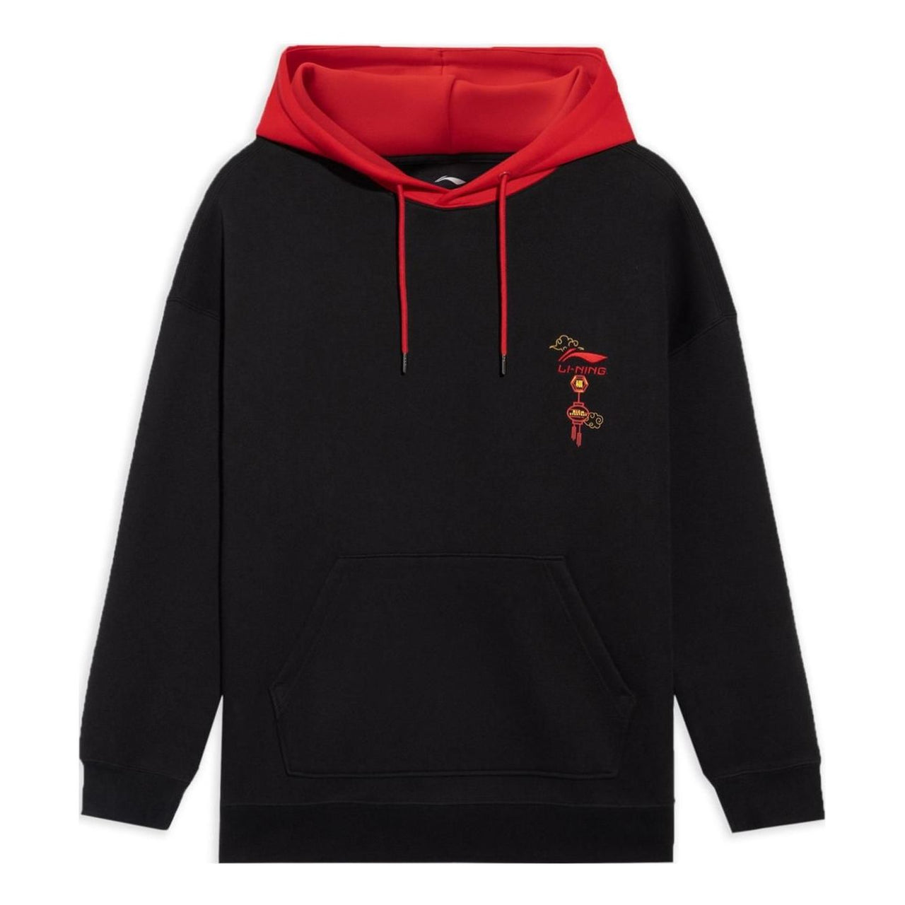 Li-Ning Chinese New Year Graphic Hoodie 'Black Red' AWDS369-2