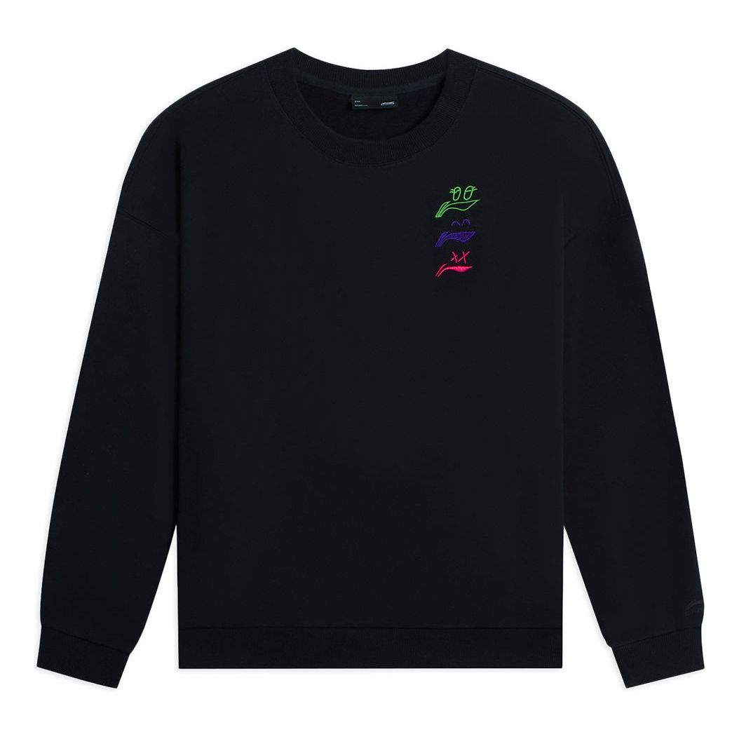 Li-Ning Anything Is Possible Graphic Sweatshirt 'Black' AWDSF71-8