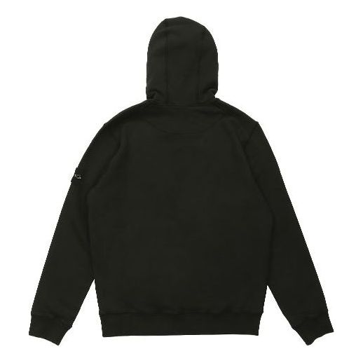 STONE ISLAND Garment Dyed Popover Hoodie 'Black' 731564120-V0029