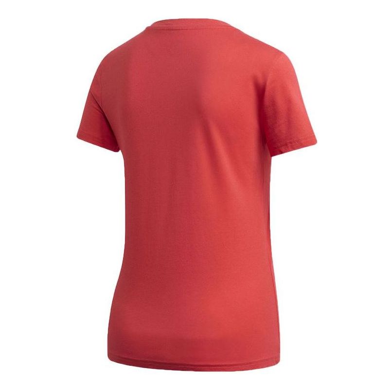 (WMNS) adidas Essentials Linear T-Shirt Asia Sizing 'Pink White' FM6427