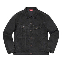 Supreme York Painted Trucker Jacket 'Black Purple' SUP-SS19-10080