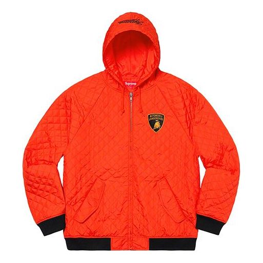 Supreme x Automobill Lamborghini Hooded Work Jacket 'Orange Black Yellow' SUP-SS20-519
