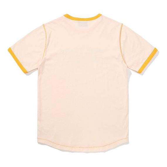 Drew House Cherub Ringer T-shirt 'Cream Yellow' DR-SS22-115