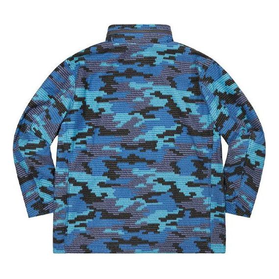 Supreme Logo Camo M-65 Jacket 'Blue Black' SUP-SS21-521
