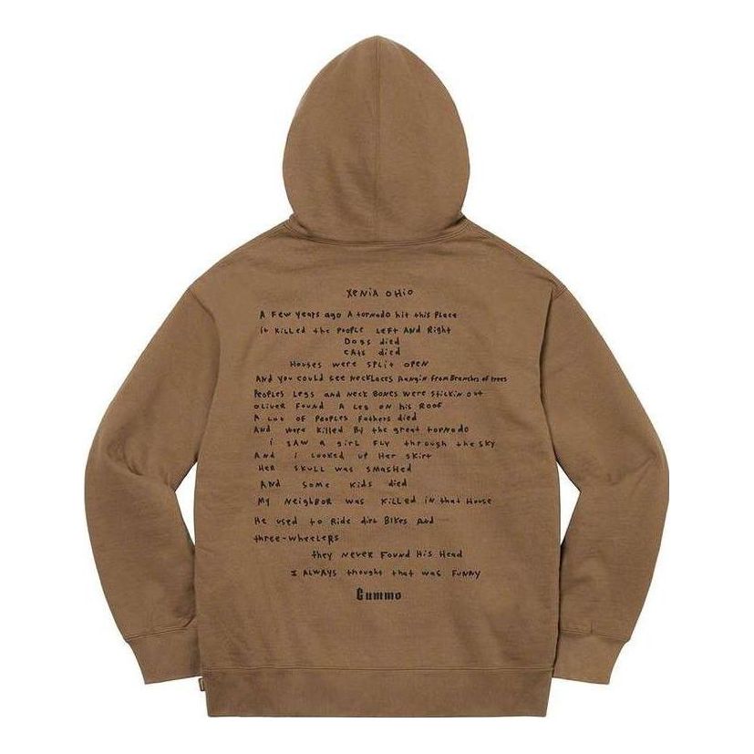 Supreme x Gummo Hooded Sweatshirt 'Olive Green Yellow' SUP-SS22-635