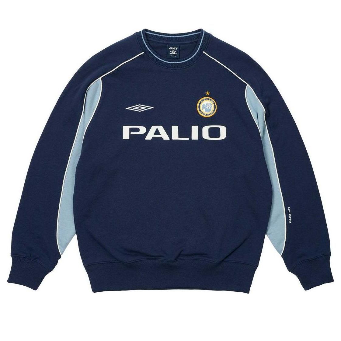 Palace x Umbro Warm Up Crewneck Sweatshirt 'Blue' P26UMCS132