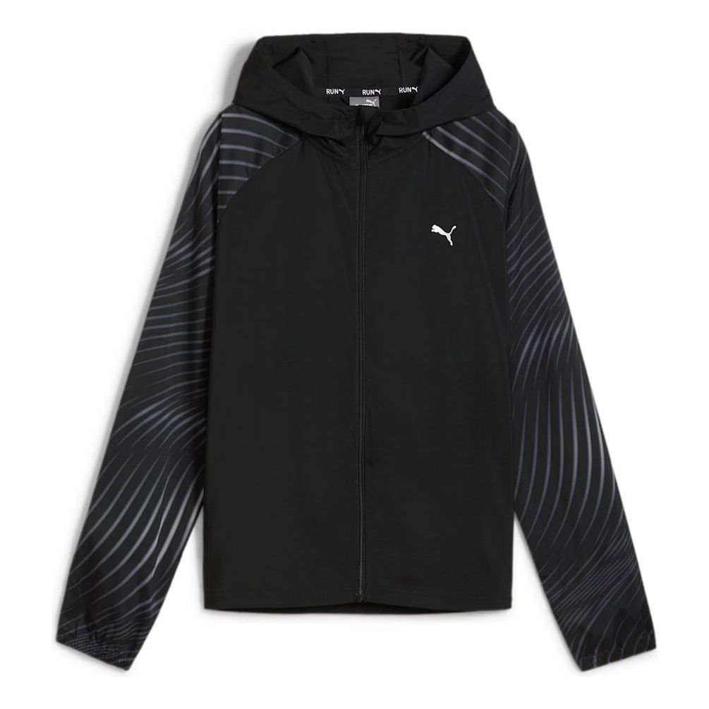 (WMNS) PUMA Favourite Velocity Printed Woven Running Jacket 'Black' 524035-82
