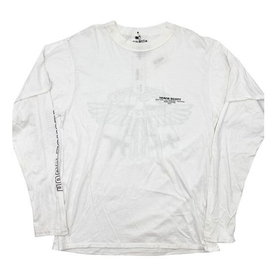 Travis Scott Cactus Jack Long Sleeve Hood Toyota T-Shirt 'White' TC-342