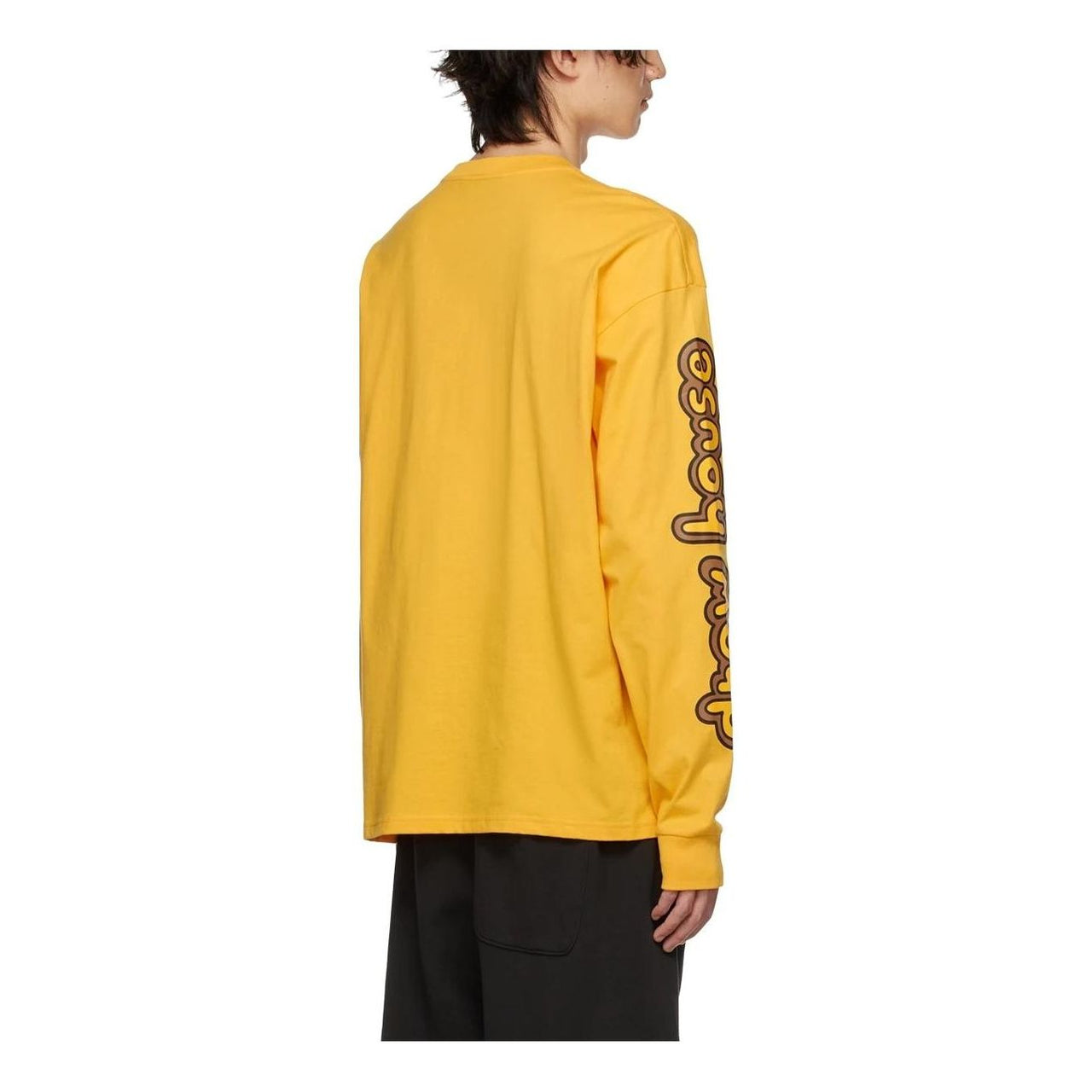 Drew House Cartoon Font Long Sleeve T-shirt 'Yellow' DR-SS22-661