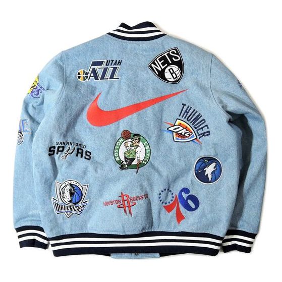 Supreme x Nike x NBA Teams Warm-Up Jacket 'Teal Multi-Color' SUP-SS18-772