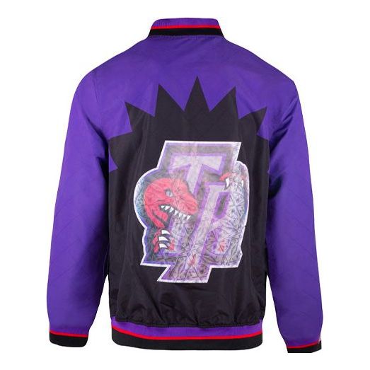 Mitchell & Ness 75th Anniversary Warm Up Jacket 'Toronto Raptors' OJBF1201-TRAYYPPPBLCK
