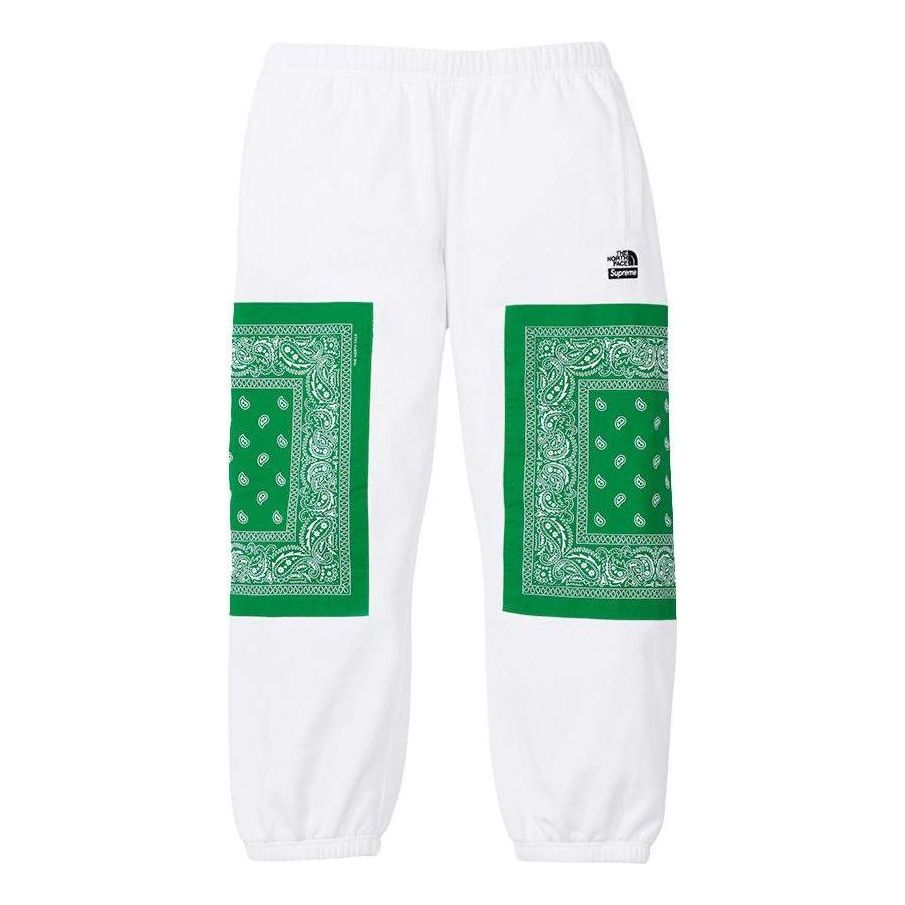 Supreme x The North Face Bandana Sweatpants 'White Green' SUP-SS22-865