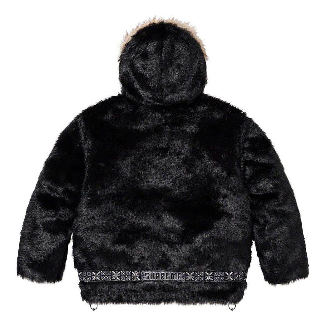 Supreme Faux Fur Parka 'Black' SUP-FW23-220