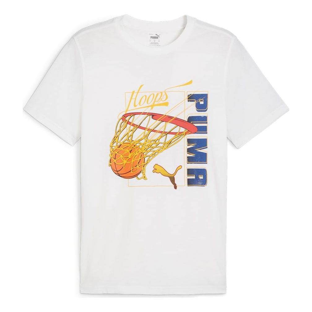 PUMA Swished Basketball T-shirt 'White' 624801-03