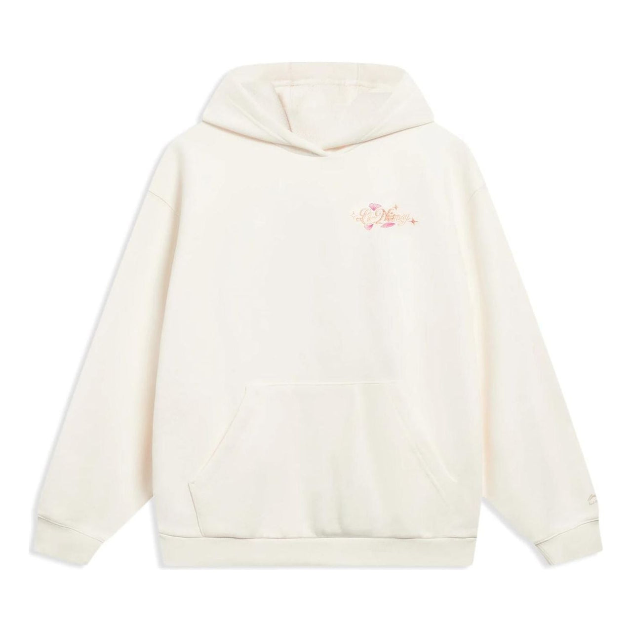 (WMNS) Li-Ning Anything Is Possible Floral Graphic Hoodie 'Beige' AWDT016-1